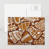 Weihnachtsginger-Cookies Feiertagspostkarte (Vorne/Hinten)