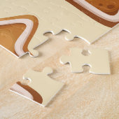 Weihnachtsginger: Festes, nahtloses Muster. Puzzle (Seite)
