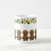 Weihnachtsgingerbread Man Holiday Tasse (Mittel)
