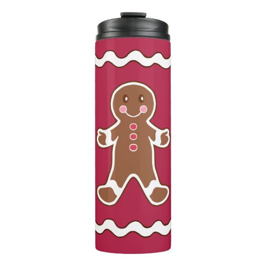 Weihnachtsgingerbrot Boy Coffee Tumbler Tasse (Vorderseite)
