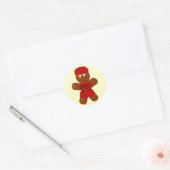 Weihnachtsgingerbrot Boy Sticker (Umschlag)