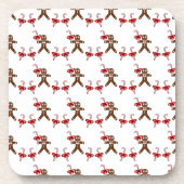 Weihnachtsgingerbrot Candy Untersetzer (Vorderseite)