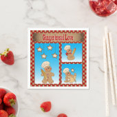 Weihnachtsgingerbrot Cookie Liebe Serviette (Beispiel)
