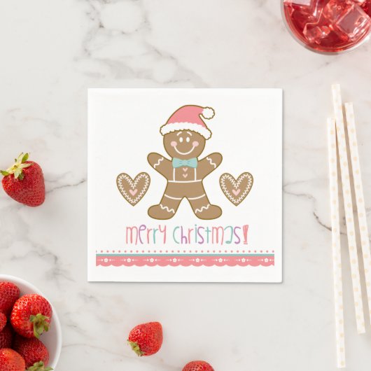 Weihnachtsgingerbrot Cookie Party Napkin Serviette (Beispiel)