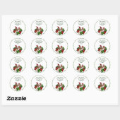 Weihnachtsgingerbrot Couple Address Stickers (Blatt)
