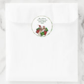 Weihnachtsgingerbrot Couple Address Stickers (Tasche)