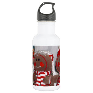 Weihnachtsgingerbrot Couple Plush Trinkflasche