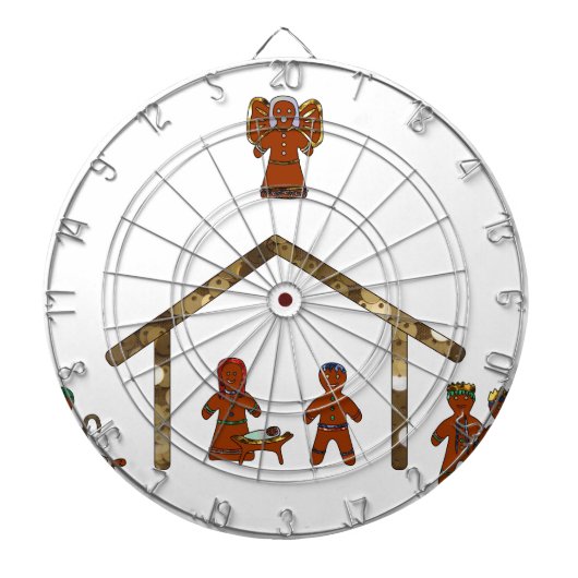 Weihnachtsgingerbrot Dartscheibe (vorne)