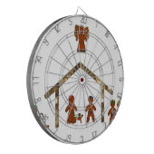 Weihnachtsgingerbrot Dartscheibe (Vorderseite Links)