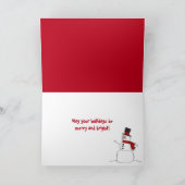 Weihnachtsgingerbrot Feiertagskarte (Innenseite)