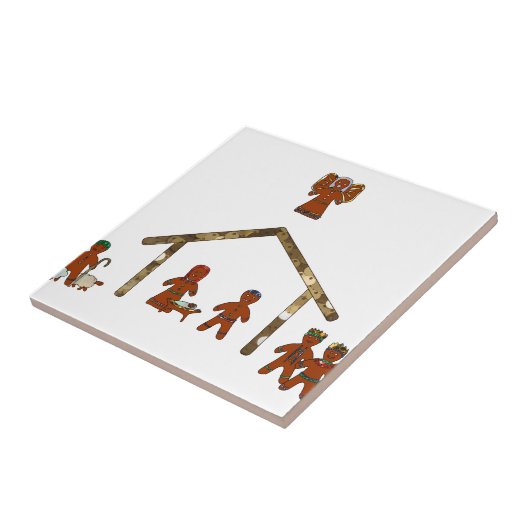 Weihnachtsgingerbrot Fliese (Seite)