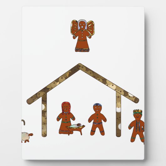 Weihnachtsgingerbrot Fotoplatte (Vorderseite)