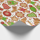 Weihnachtsgingerbrot Geschenkpapier (Ecke)