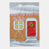 Weihnachtsgingerbrot Haus Küchentuch (Vertikal)