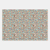 Weihnachtsgingerbrot Hauskatze Fotos Geschenkpapier Set (Vorderseite 2)