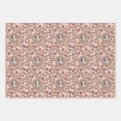 Weihnachtsgingerbrot Hauskatze Fotos Geschenkpapier Set (Vorderseite)