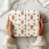 Weihnachtsgingerbrot Herren Muster Geschenkpapier