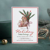 Weihnachtsgingerbrot Holiday Cookie Exchange Einladung