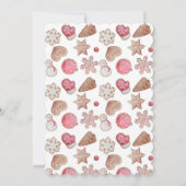 Weihnachtsgingerbrot Holiday Cookie Exchange Einladung (Rückseite)