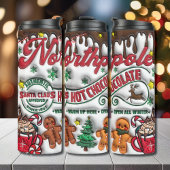 Weihnachtsgingerbrot Hot Chocolate Aufgeblasen 3D Thermosbecher