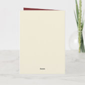 Weihnachtsgingerbrot Karousel individuell anpassba Feiertagskarte (Rückseite)