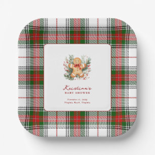 Weihnachtsgingerbrot Kinderdusche Pappteller