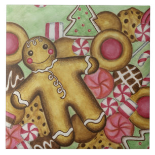Weihnachtsgingerbrot Kitchen Trivet Geschenk Fliese