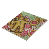 Weihnachtsgingerbrot Kitchen Trivet Geschenk Fliese (Seite)