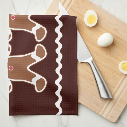 Weihnachtsgingerbrot Küchentücher (Viertel Falte)