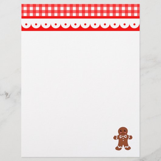 Weihnachtsgingerbrot Letterhead (Vorderseite)