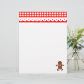 Weihnachtsgingerbrot Letterhead (Stehend Vorderseite)
