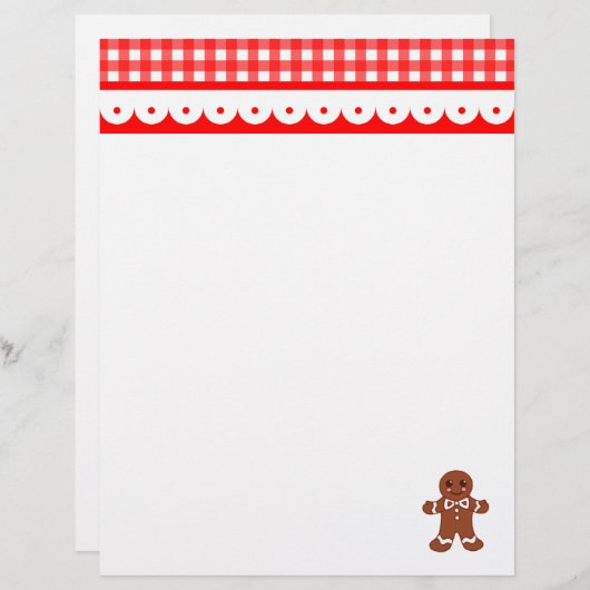 Weihnachtsgingerbrot Letterhead (Vorne/Hinten)