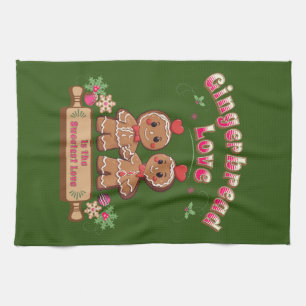 Weihnachtsgingerbrot Liebe Küchentücher