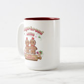 Weihnachtsgingerbrot Liebe Tasse (Vorderseite Links)