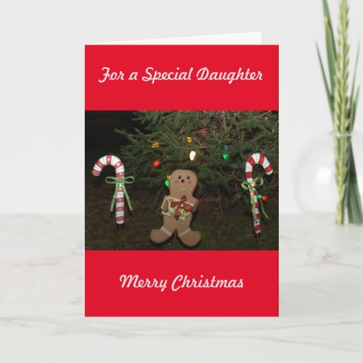 Weihnachtsgingerbrot Man Card Feiertagskarte (Vorderseite)
