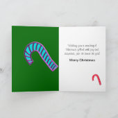 Weihnachtsgingerbrot Man Card Feiertagskarte (Innenseite)
