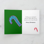 Weihnachtsgingerbrot Man Card Feiertagskarte (Innenseite)
