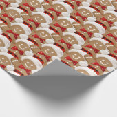 Weihnachtsgingerbrot Man Cookie Collection Geschenkpapier (Ecke)