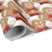 Weihnachtsgingerbrot Man Cookie Collection Geschenkpapier (Rolleneckpunkt)