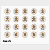 Weihnachtsgingerbrot Man Sticker (Blatt)