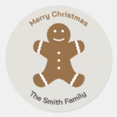 Weihnachtsgingerbrot Man Sticker (Vorderseite)