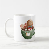 Weihnachtsgingerbrot Mann Kaffeemaschine Tasse (Links)
