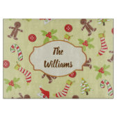 Weihnachtsgingerbrot Männer Schneidebrett (Vorderseite)