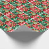 Weihnachtsgingerbrot Männerplätze Geschenkpapier (Ecke)