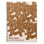 Weihnachtsgingerbrot Men Pattern Notebook Notizblock (Vorderseite)