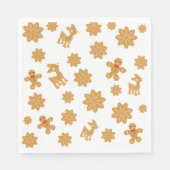 Weihnachtsgingerbrot niedlich serviette (Vorderseite)