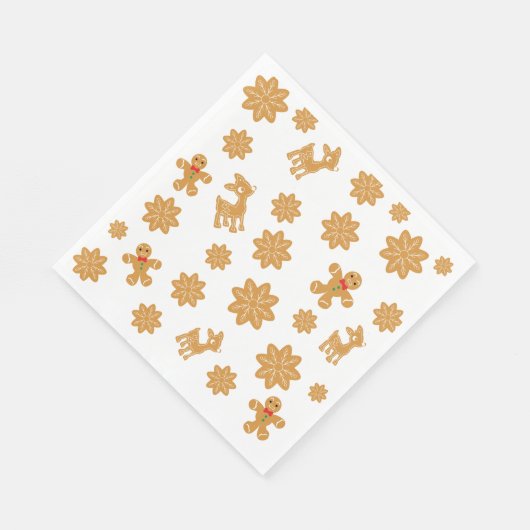Weihnachtsgingerbrot niedlich serviette (Ecke)