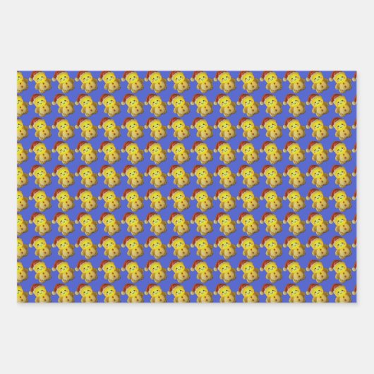 Weihnachtsgingerbrot - Packpapierblätter Geschenkpapier Set (Vorderseite 3)