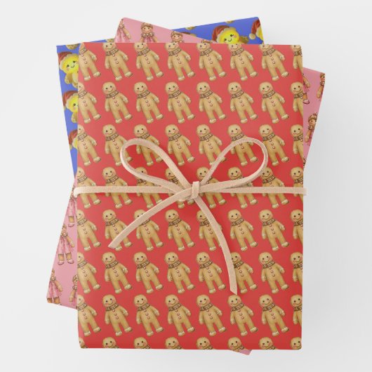 Weihnachtsgingerbrot - Packpapierblätter Geschenkpapier Set (Beispiel)