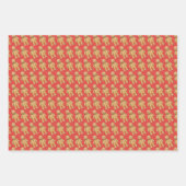 Weihnachtsgingerbrot - Packpapierblätter Geschenkpapier Set (Vorderseite)